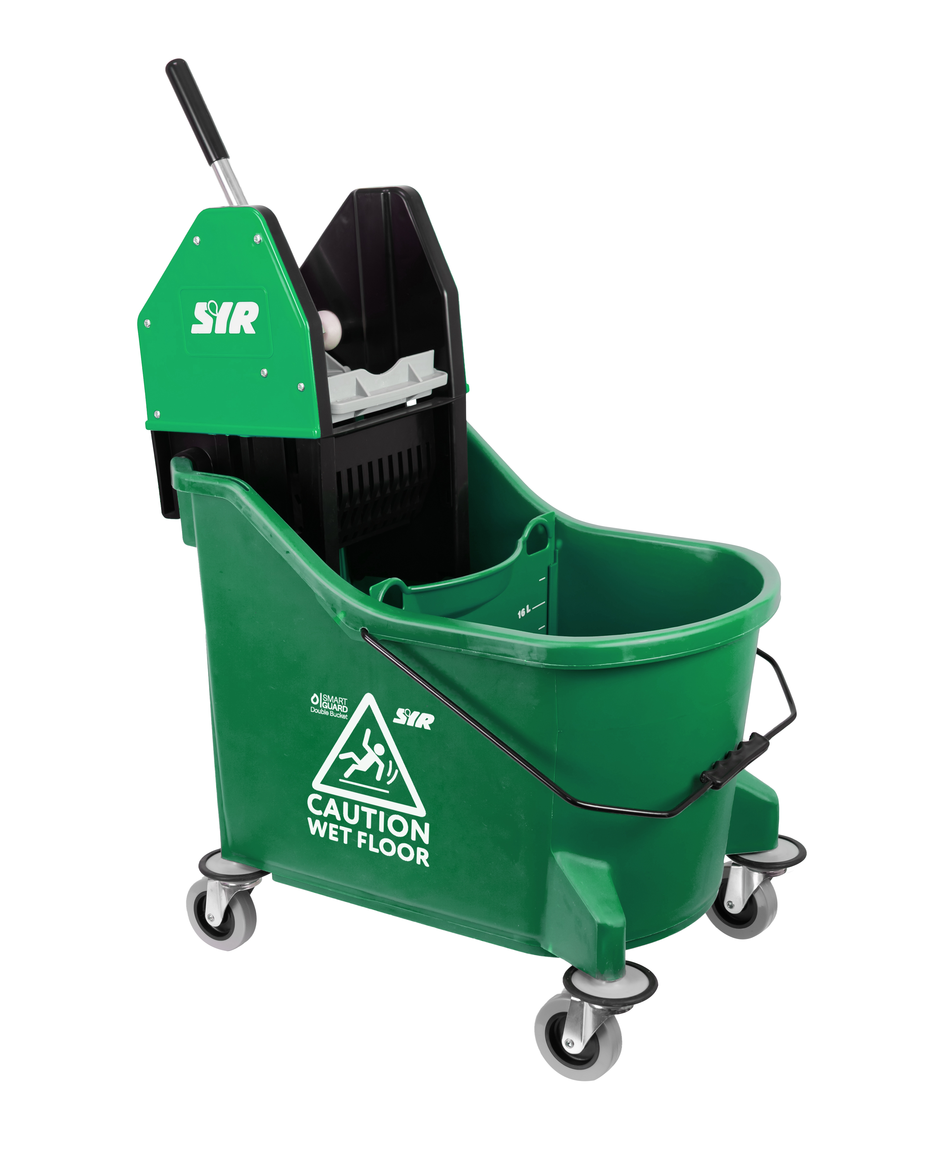 33L Double Bucket Bucket on Wheels (Suitable for Traditional and Flat Mops)